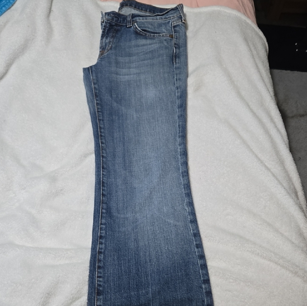 7 For All Mankind Medium Wash Straight Leg Jeans